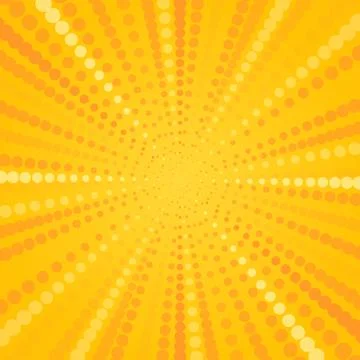 Yellow Halftone Star Stock Illustration