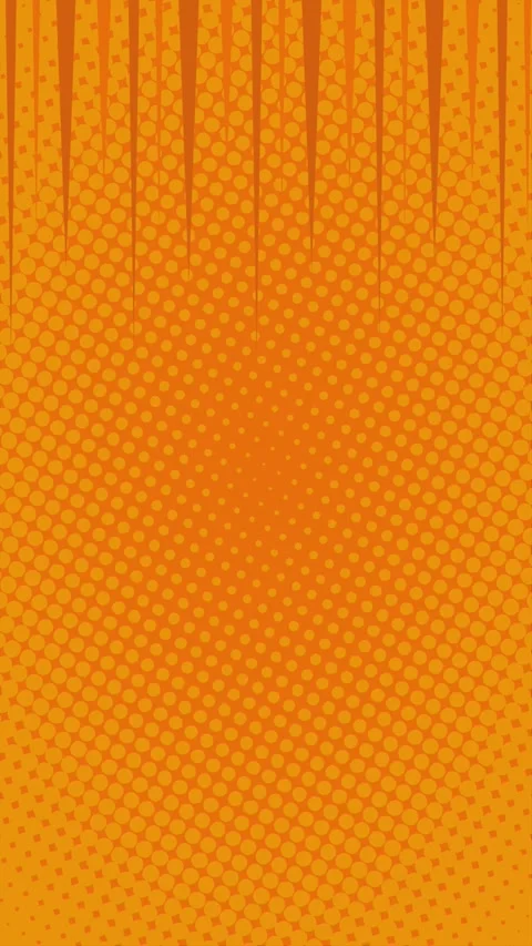 Yellow halftone vertical background animation with top pointed line Stock Footage 321377613