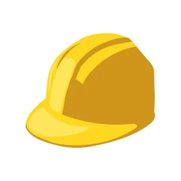Yellow halmet icon Stock Illustration