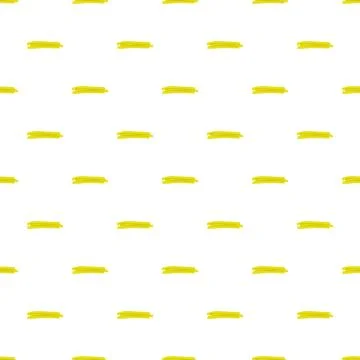 Yellow hand drawn brush stroke seamless pattern background Illustrazione stock