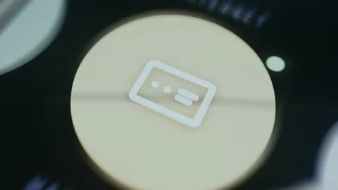 Yellow Hard drive circular icon Stock Footage 334927252