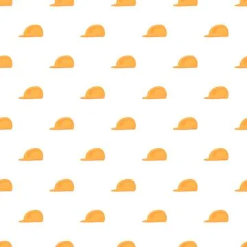 Yellow hard hat pattern for construction workers safety Stock Illustration