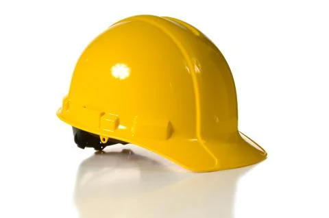 Yellow hard hat Stock Photos