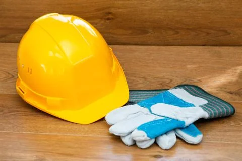 Yellow hardhat Stock Photos