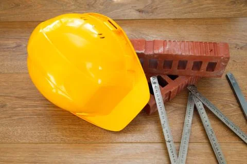 Yellow hardhat Stock Photos