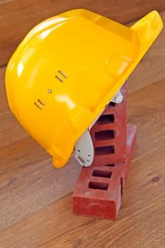 Yellow hardhat Stock Photos