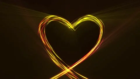 Yellow Heart Stock Footage 145709001