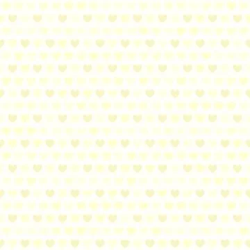 Yellow heart pattern. Seamless vector Stock Illustration