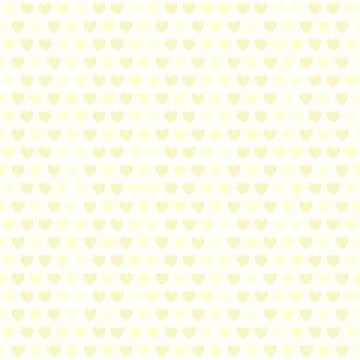 Yellow heart pattern. Seamless vector Stock Illustration