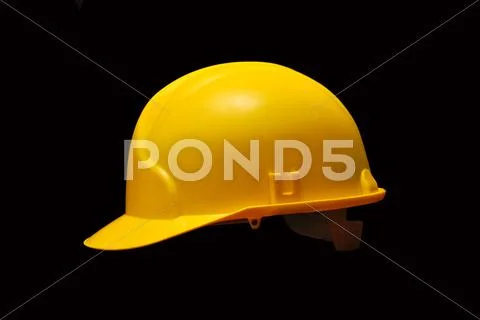 Yellow helmet Stock Photos