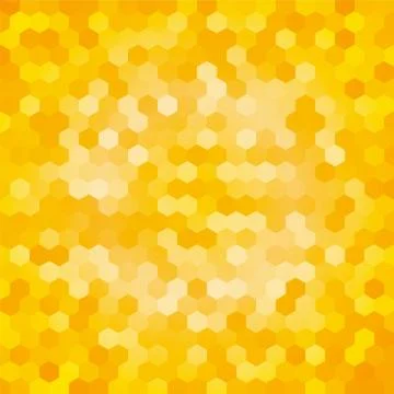 Yellow hexagon background Stock Illustration