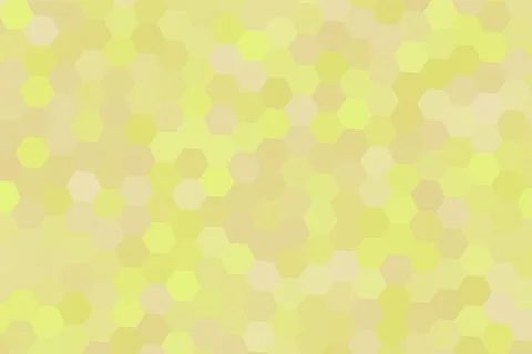 Yellow hexagon pattern background with soft gradient Stock Illustration