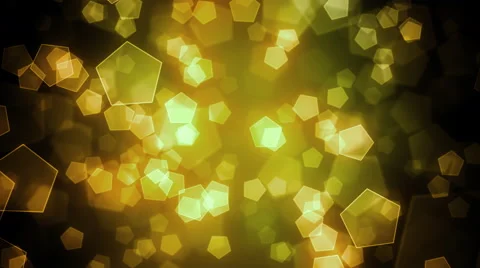 Yellow Hexagon Shapes Stock Footage 41044479