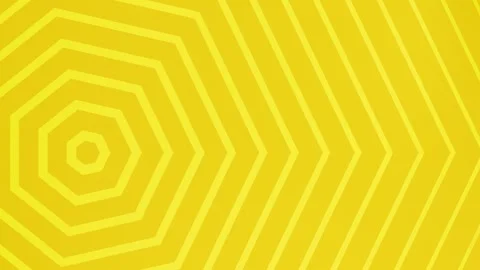 Yellow Hexagonal Pattern Background Loop. Stock Footage 286427425