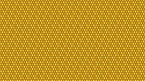 Yellow hexagonal pattern dots seamless texture background Stock Illustration