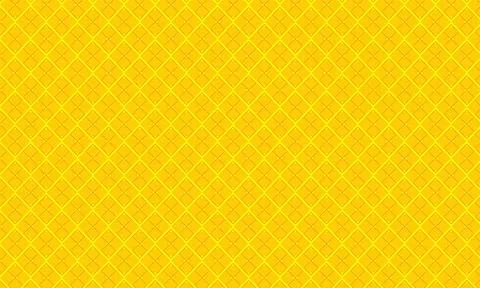 Yellow Honeycomb Grid Pattern with Geometric Texture Stock Illustration