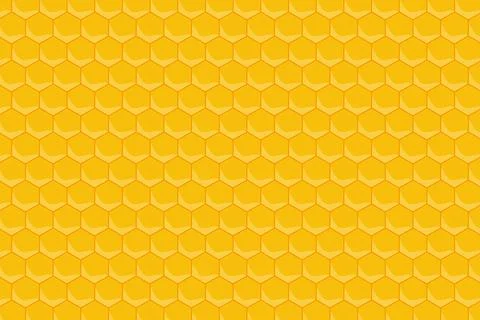 Yellow honeycomb pattern background Stock Illustration