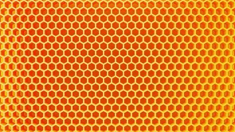 Yellow honeycomb structure pattern background. Food and nature concept. 3D .. Stock Illustration