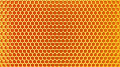 Yellow honeycomb structure pattern background. Food and nature concept. 3D... Foto stock