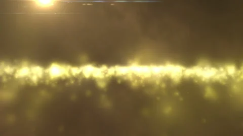 Yellow horizontal flight glowing particles, through space. Stock-Footage 61468341