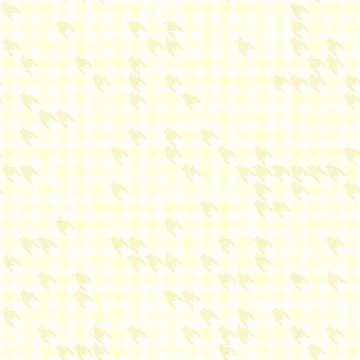 Yellow houndstooth pattern. Seamless vector Stock Illustration
