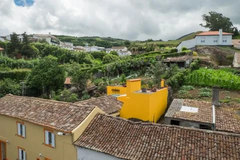 Yellow House 스톡 사진