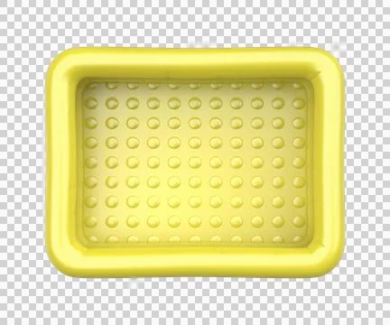 Yellow inflatable pool Illustrazione stock