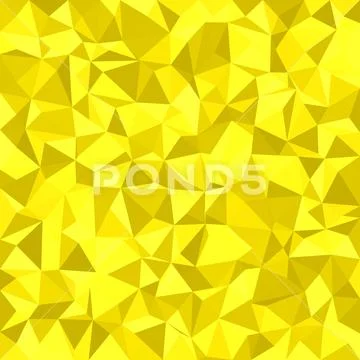 Yellow irregular triangle tile mosaic background - polygon vector illustration Stock-Illustration