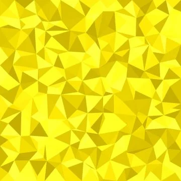 Yellow irregular triangle tile mosaic background - polygon vector illustration Stock Illustration