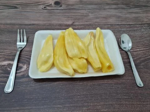 Yellow jackfruit Stock Photos