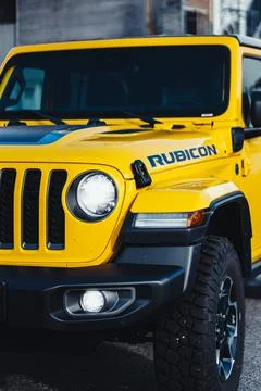 Yellow Jeep Stock Photos