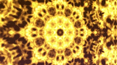 Yellow kaleida background abstract motion graphic. Stock Footage 89025655