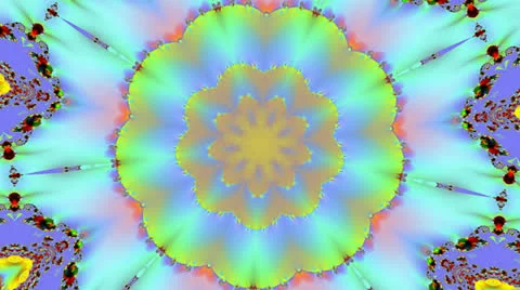 Yellow Kaleidoscope Stock Footage 27144797