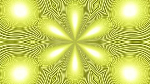 Yellow kaleidoscope repeat pattern animation background Stock Footage 241406027