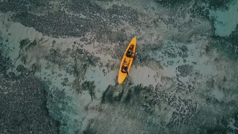 Yellow kayak Video stock 83635809