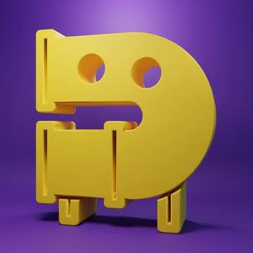 Yellow Kid playground slide pipe icon isolated on purple background. Minima.. Stock Illustration