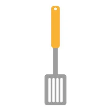 Yellow kitchen fork,vector graphic Stockillustratie