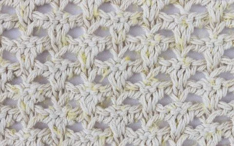 Yellow Knitting Pattern or Knitted Pattern Background Close Up View Stock Photos
