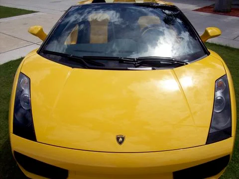 Yellow Lambo Foto stock