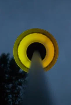Yellow lantern in the evening Stock-Fotos