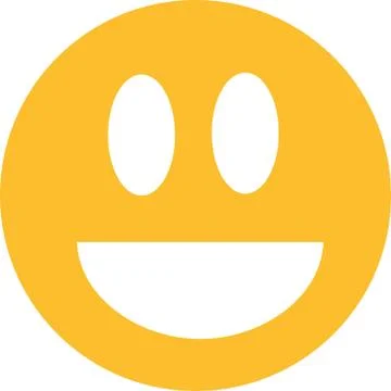 Yellow laughing smiley Stock Illustration