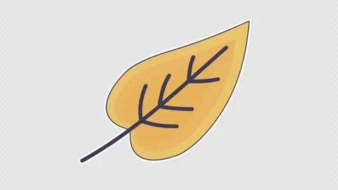 Yellow leaf 動画素材 337352278