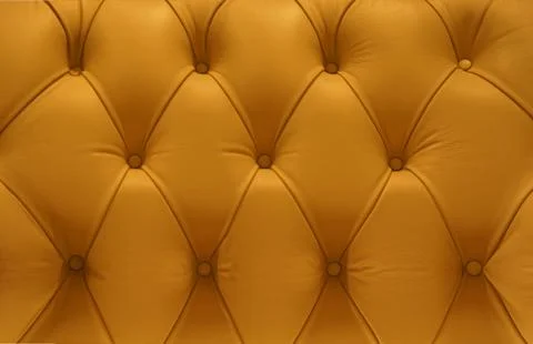 Yellow leather pattern sofa Foto stock
