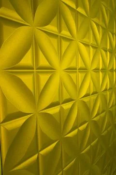 Yellow leather texture. able to use as a background Stock Photos