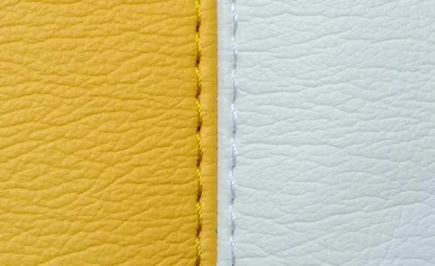 Yellow leather texture background Stock Photos