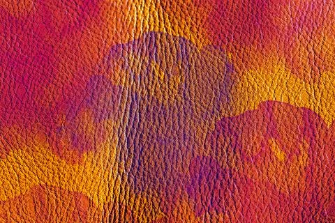 Yellow leather texture close-up, natural grain luxury material background Stock Illustration