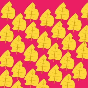 Yellow leaves Stock Illustration