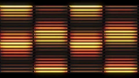 Yellow led light motion in closed tubes Video stock 252556792