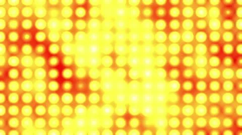 Yellow LED Light Wall Animation HD Stock Footage 11018995
