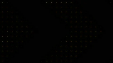 Yellow led lights that loop In the shape of an arrow indicating a path 库存影片 139351926